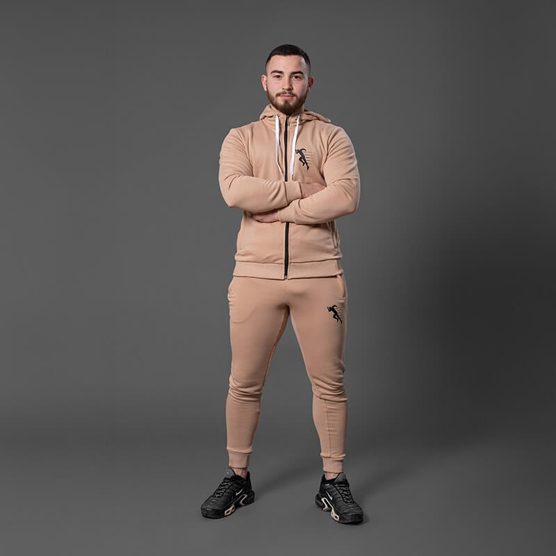 Muška pamučna trenerka braon – komplet