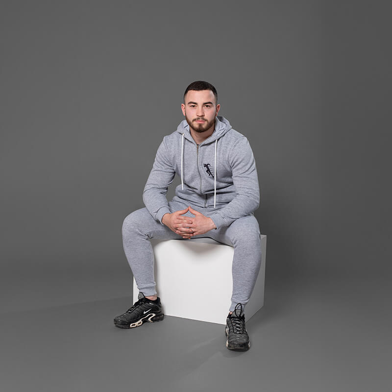 Muška pamučna trenerka siva – komplet - Slika 5